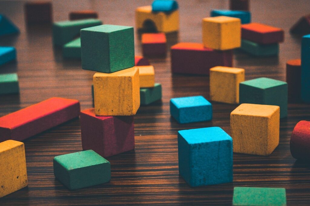 Imagen de bloques de construcciones para niños
